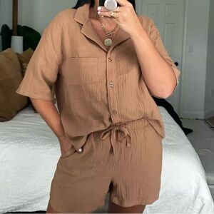 Stars Above Brown Sleep Set